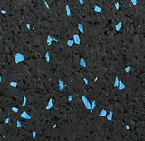 Blue/Black Rubber Flooring